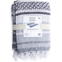 Cotton Yoga Throw Blanket 50in x 60in
