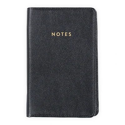 Faux Leather Padded Zipper Journal