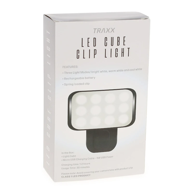 LED Cube Clip-On Selfie Light