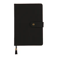 Suede Journal With Snap Closure & Bookmark