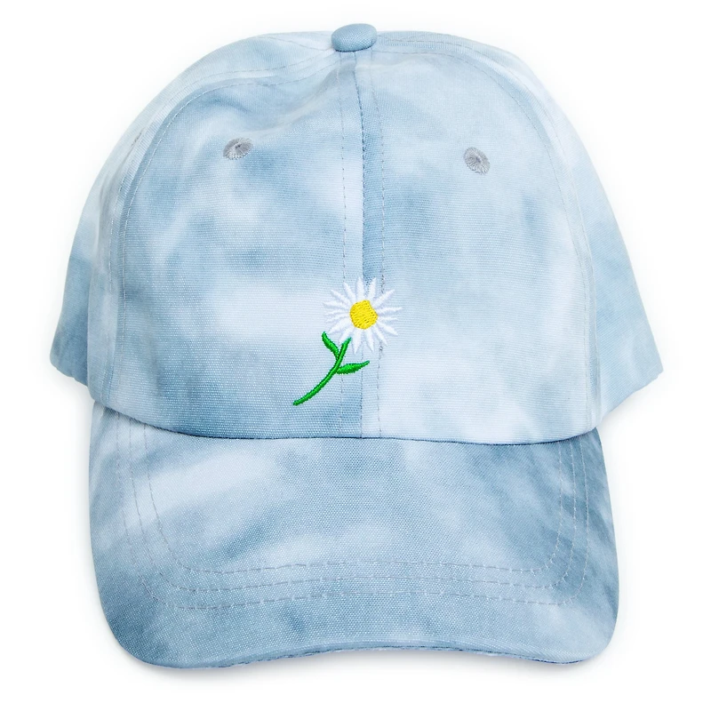 Juniors Tie Dye Baseball Cap w/ Embroidered Patch