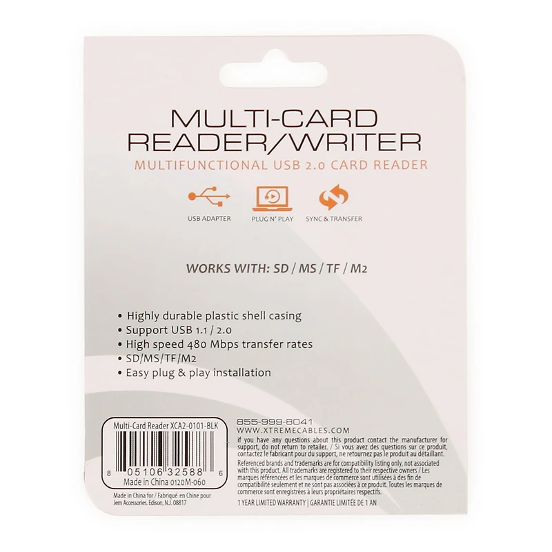 USB Multi-Card Reader/Writer For Sd Cards & More