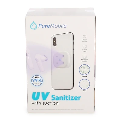 Uv Light Sanitizer w/ Suction For Smartphones