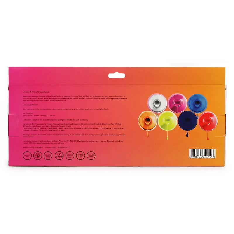 Smoke & Mirrors Brights Nail Polish 7-Piece Set