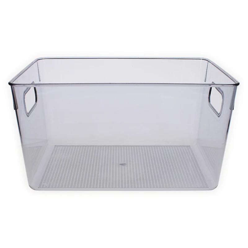 Clear Plastic Storage Bin 11in x 6in