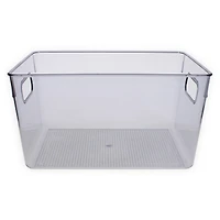 Clear Plastic Storage Bin 11in x 6in