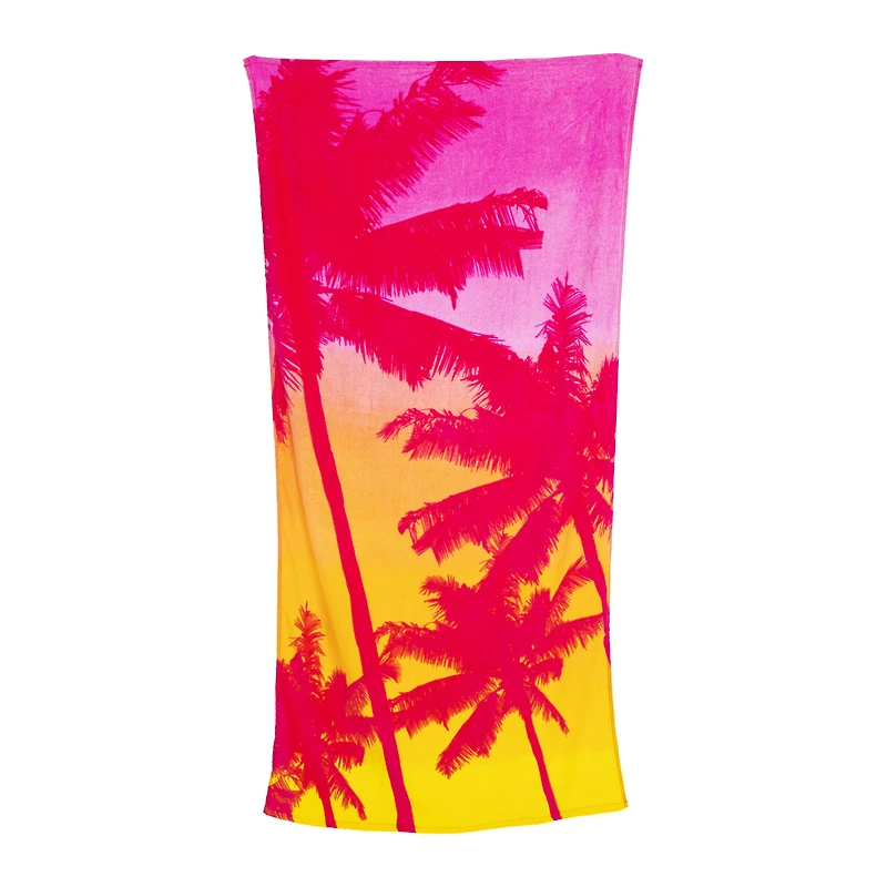 Ombre Palm Tree Beach Towel 30in x 60in