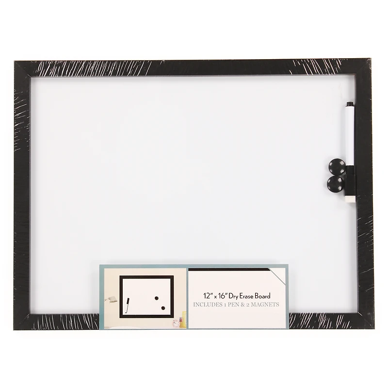 Framed Dry Erase Board 12in x 16in