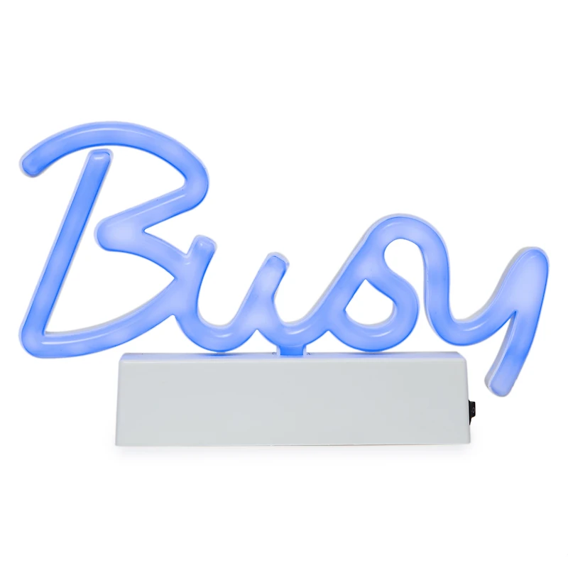 LED Neon Sign With Stand 8.5in