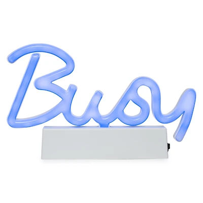 LED Neon Sign With Stand 8.5in