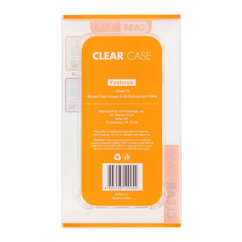 iPhone Se®/8®/7®/6® Clear Phone Case