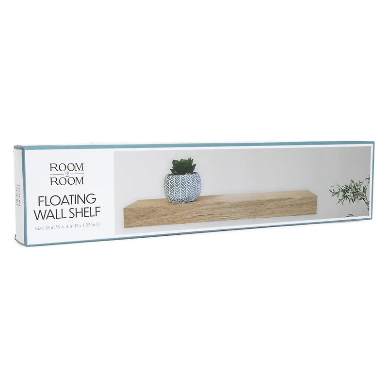 Floating Wall Shelf 18in x 4in