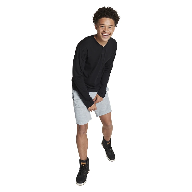 Young Men's French Terry Shorts - Heather Gray