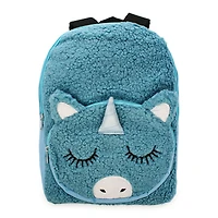 Unicorn & Llama Animal Fleece Backpack 16in