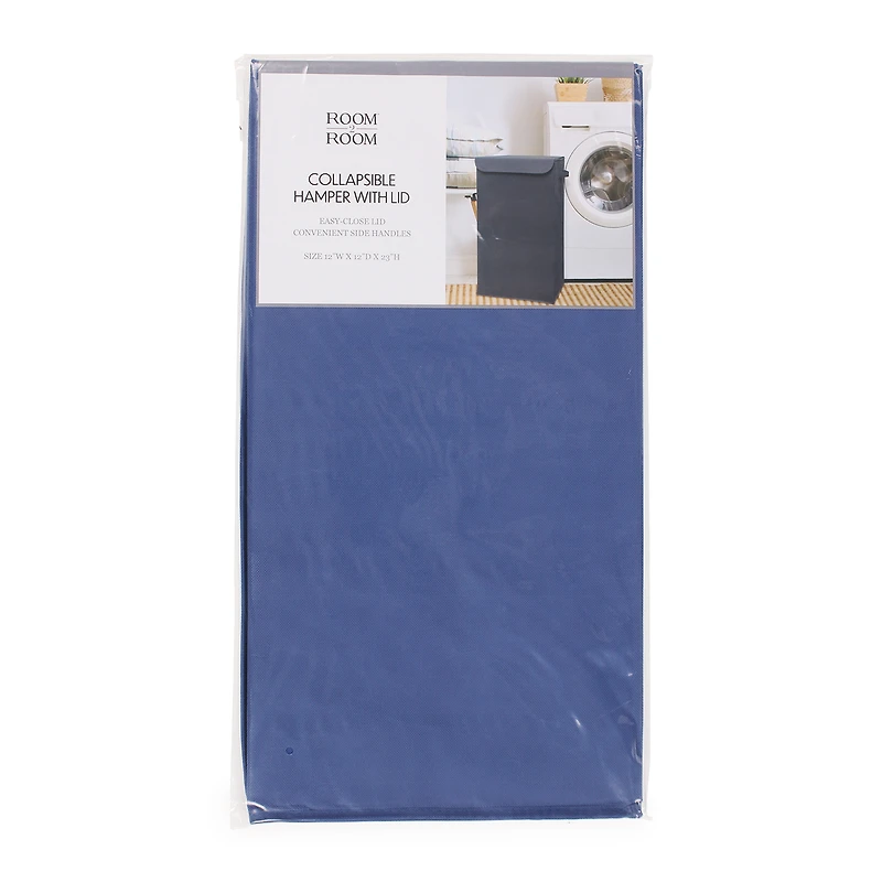 Collapsible Hamper With Lid 12in x 23in