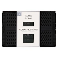 2-Count Collapsible Crate Storage Bins 8in x 12in