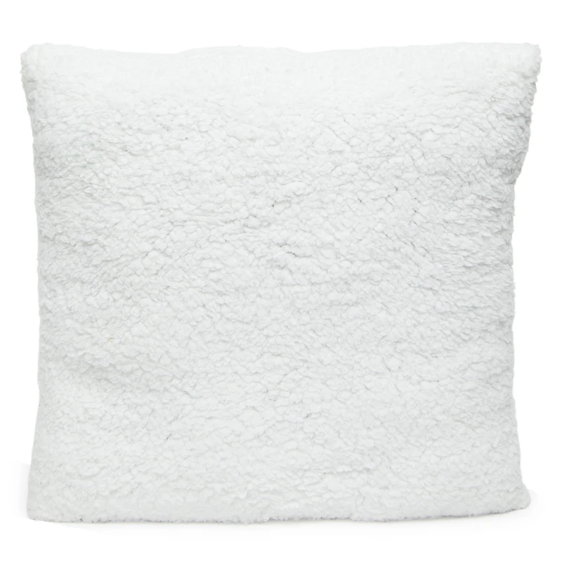 Jersey Pillow With Sherpa Fleece 16in