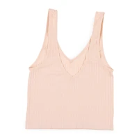Juniors Seamless V-Neck Tank Top - Pink