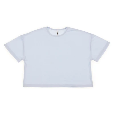 Juniors Boxy Hacci Lounge Top - Blue