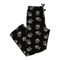 Young Men's Plush Lounge Pants - Skull w/ Headphones