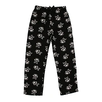 Young Men's Plush Lounge Pants - Skull w/ Headphones