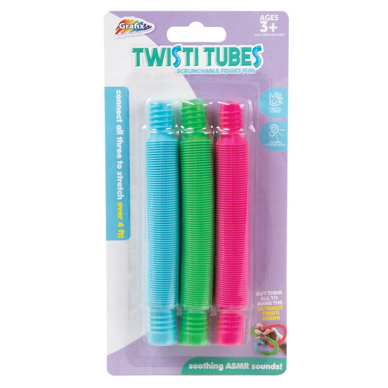 Twisti Tubes Pop Tube Fidget Toy 3-Count