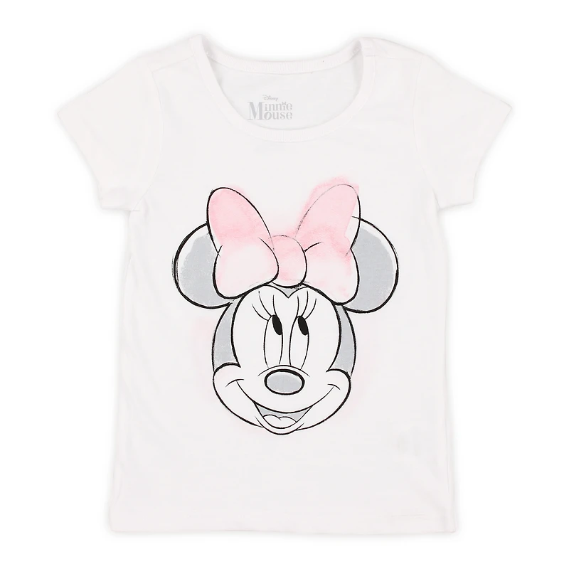 Kid's Pastel Disney Minnie Mouse Graphic Tee