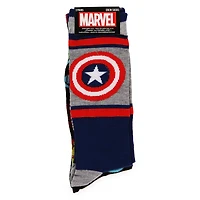 Young Men's Marvel Avengers™ Captain America Crew Socks, 2 Pairs