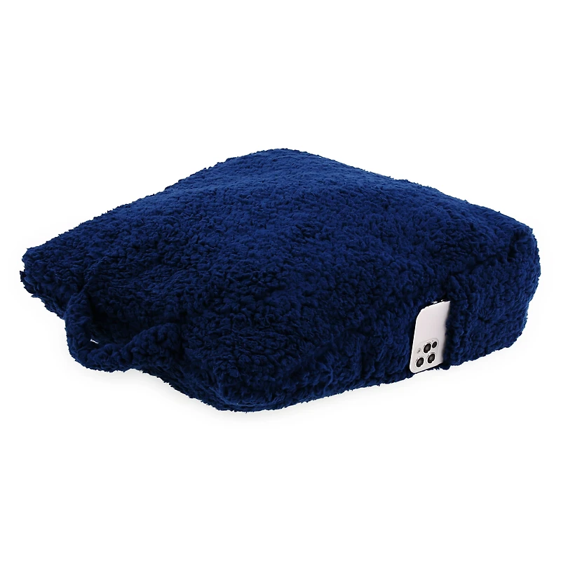 Sherpa Fleece Back Rest Pillow 16in