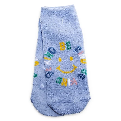 Ladies Cozy Quote Ankle Slipper Socks, 1 Pair
