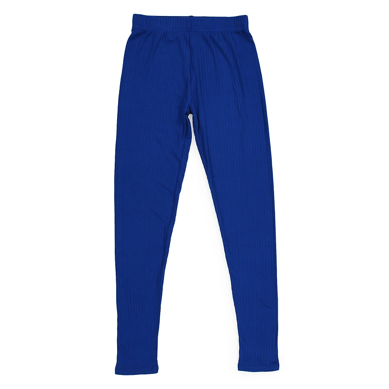 Juniors Ribbed Leggings - Navy Blue