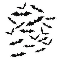 3D Bats Halloween Decorations 30-Count