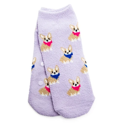 Ladies Cozy Critter Ankle Slipper Socks, 1 Pair