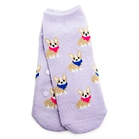 Ladies Cozy Critter Ankle Slipper Socks, 1 Pair