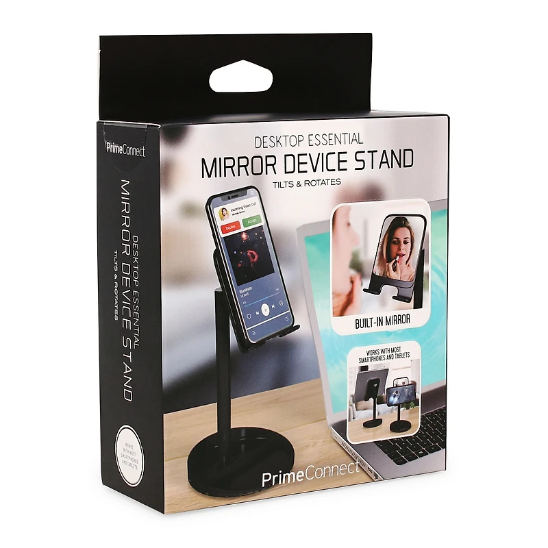 Desktop Tablet/Phone Stand With Vanity Mirror