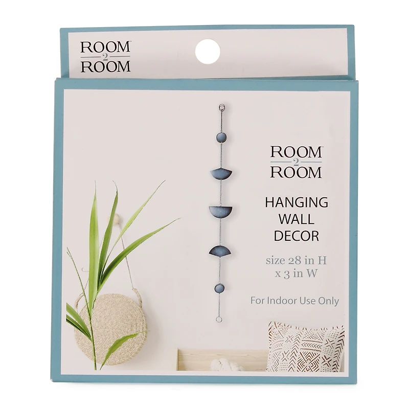 Geometric Metal Hanging Wall Art Decoration 28in