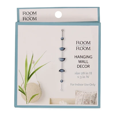 Geometric Metal Hanging Wall Art Decoration 28in