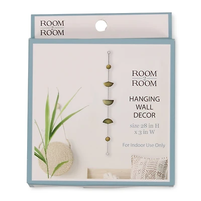 Geometric Metal Hanging Wall Art Decoration 28in