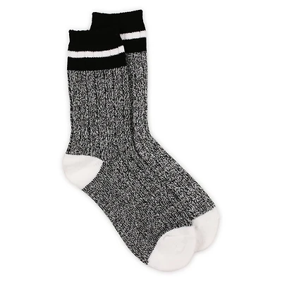 Ladies Top Stripe Knit Boot Socks, 1 Pair