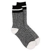 Ladies Top Stripe Knit Boot Socks, 1 Pair