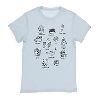Cartoon Christmas Icons Graphic Tee