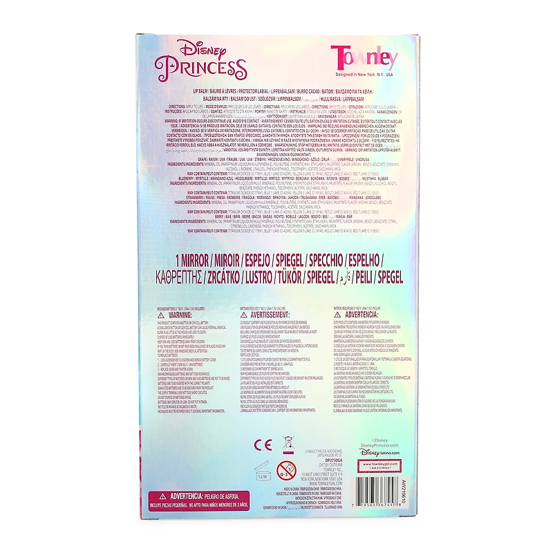 Disney Princess Light-Up Hand Mirror & Lip Balm Set