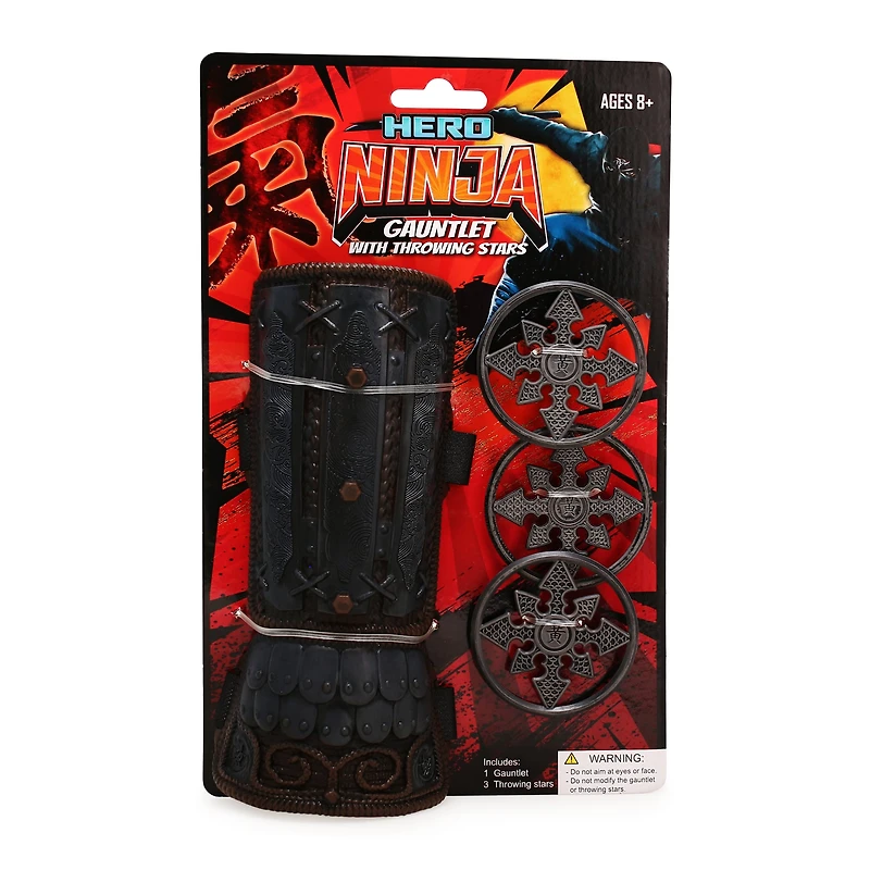 Hero Ninja Gauntlet & Throw Stars Play Set