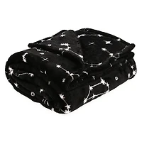 Astrology Plush Blanket 50in x 60in - Constellations/Night Mode