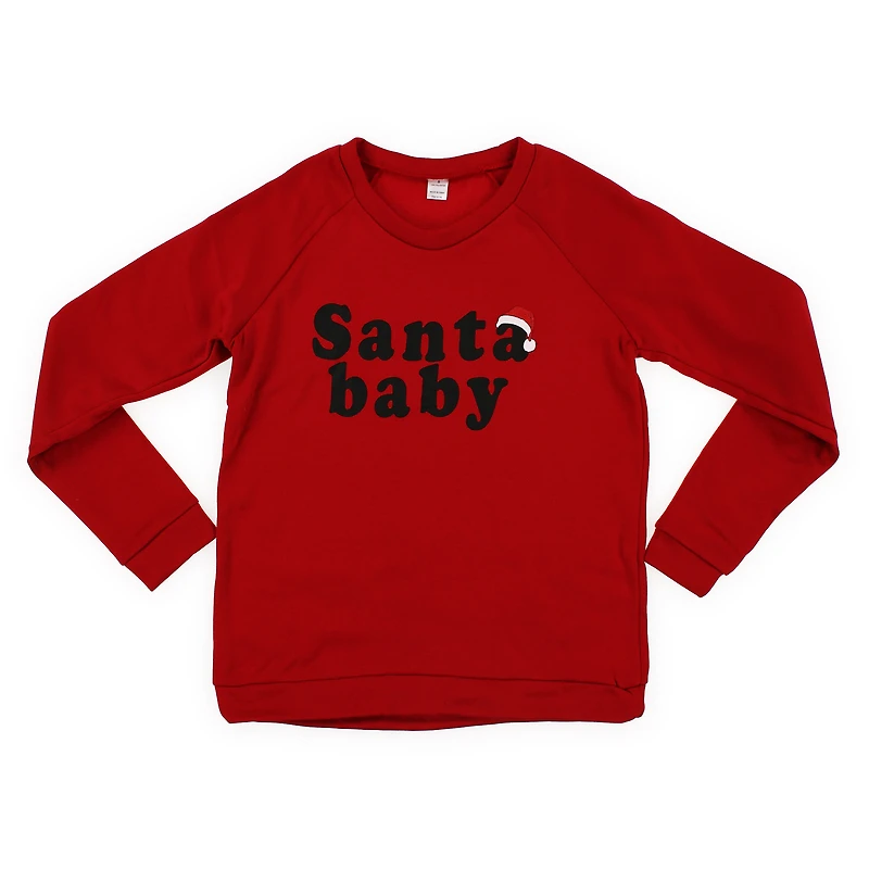 Juniors 'Santa Baby' Sweatshirt
