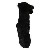 Chenille & Faux Fur Cabin Socks