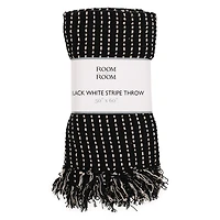 Contrast Stripe Throw Blanket 50in x 60in