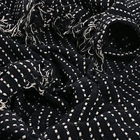Contrast Stripe Throw Blanket 50in x 60in