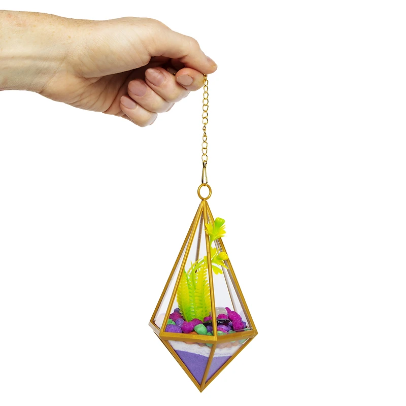 Make Your Own Hanging Terrarium w/ Crystals Kit