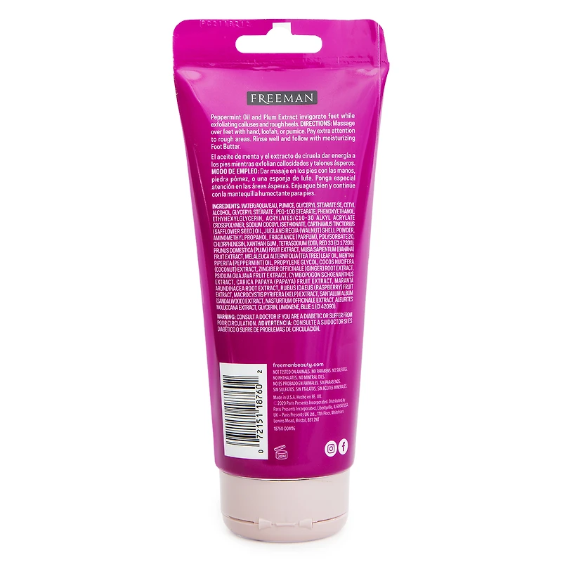 Freeman® Flirty Feet Exfoliating Peppermint Plum Foot Scrub 5.3oz
